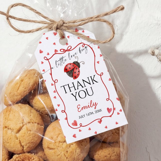 A Little Love Bug Thank You Geschenkanhänger (Von Creator hochgeladen)