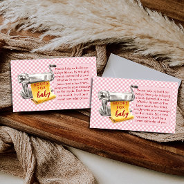 A Little Meatball Books For Baby Pink Baby Shower Begleitkarte