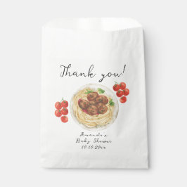 A little Meatball is on the way Baby Shower Geschenktütchen