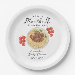 A little Meatball is on the way Baby Shower Pappteller