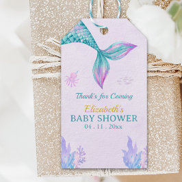 a Little Mermaid is on her way Girl Baby Shower Geschenkanhänger