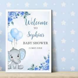 A Little Peanut is on the Way, Baby Shower Boy Poster