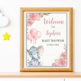A Little Peanut is on the Way, Baby Shower Girl Poster