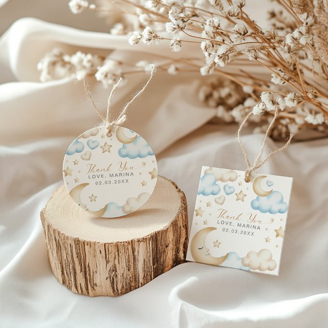 A little piece of heaven is on the way baby shower geschenkanhänger (a little piece of heaven baby shower favor tag)