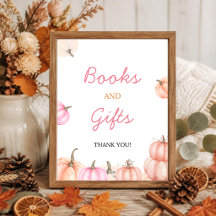 A Little Pumpkin Baby Shower Sign | Books & Gifts
