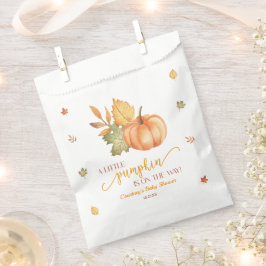 A Little Pumpkin Is On The Way! Baby Shower Geschenktütchen