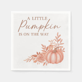 A Little Pumpkin Is On The Way Cocktail Napkins Serviette
