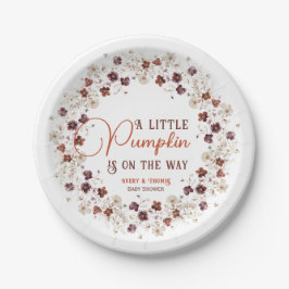 A Little Pumpkin is on the Way Elegant Ivory Pappteller