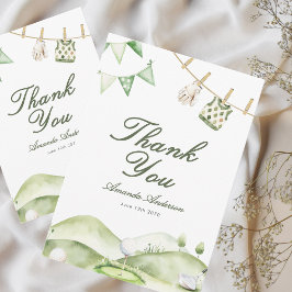 A Little Putter Is On The Way Boy Baby Shower Dankeskarte