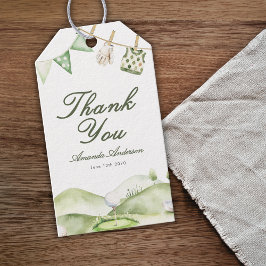 A Little Putter Is On The Way Boy Baby Shower Geschenkanhänger