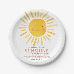 A Little Ray of Sunshine Baby Shower Pappteller