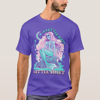 A Little Salty A Little Sweet Mermaid Skeleton Sum T-Shirt