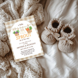 A Little Sprout Is On The Way  Baby Shower Einladung