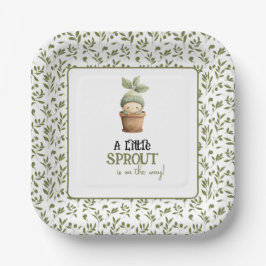 A Little Sprout on the Way Baby Shower Invitation  Pappteller