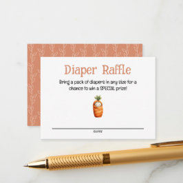 A Little Sprout on the Way Diaper Raffle Card Begleitkarte