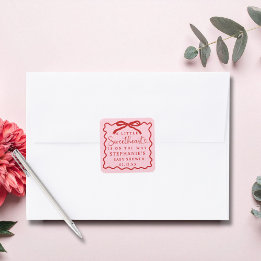 A Little Sweetheart Is On The Way Girl Baby Shower Quadratischer Aufkleber