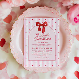 A Little Sweetheart Valentine Coquette Baby Shower Einladung