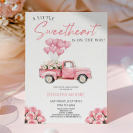 A Little Sweetheart Valentine's Day Baby Shower Einladung