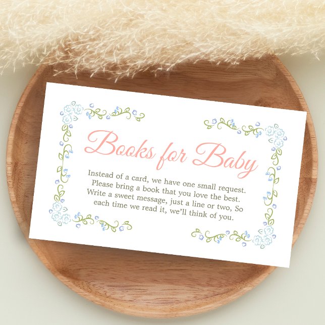A Little Wildflower Baby Shower Books for Baby Begleitkarte (Wildflower Baby Shower Books for Baby)