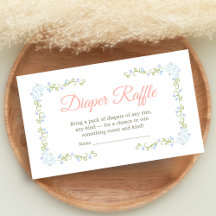 A Little Wildflower Baby Shower Diaper Raffle