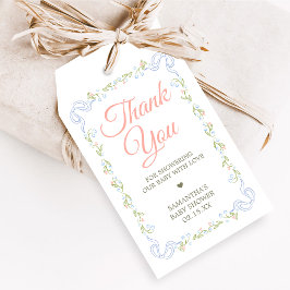 A Little Wildflower Baby Shower Favor Tags Geschenkanhänger