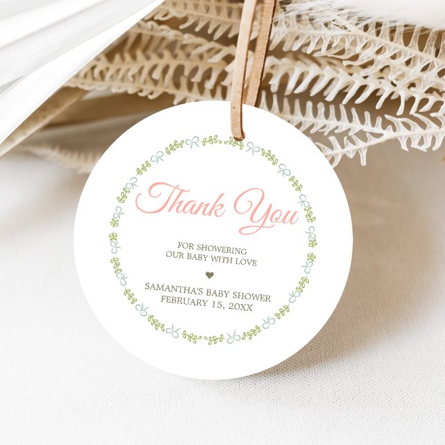 A Little Wildflower Baby Shower Geschenkanhänger (Wildflower Baby Shower Favor Tags)