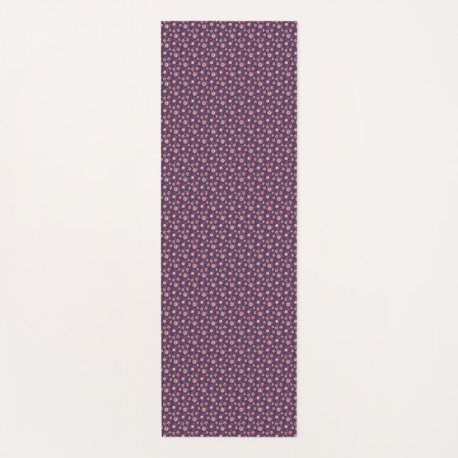 A long, rectangular navy blue yoga mat  yogamatte (Vorderseite)