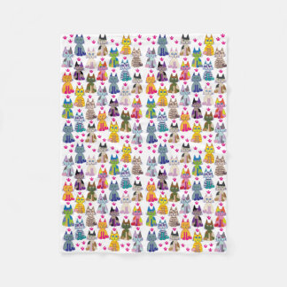 A lot the happy cat fleecedecke