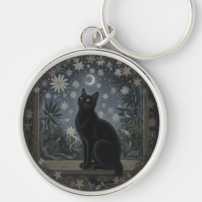 A Lucky Omen (or a Fairy Spy): Cat Sìth Guardian Schlüsselanhänger (Vorne)