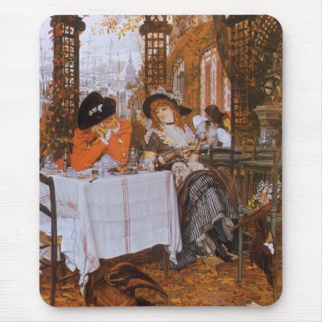A Luncheon (Le Dejeuner) von James Tissot Mousepad (Vorne)