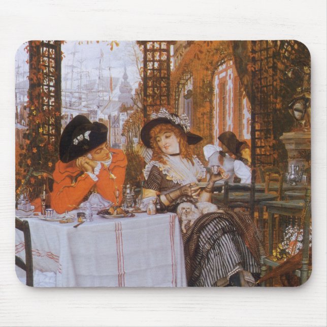 A Luncheon (Le Dejeuner) von James Tissot Mousepad (Vorne)
