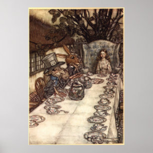 A Mad Tea Party von Arthur Rackham Poster