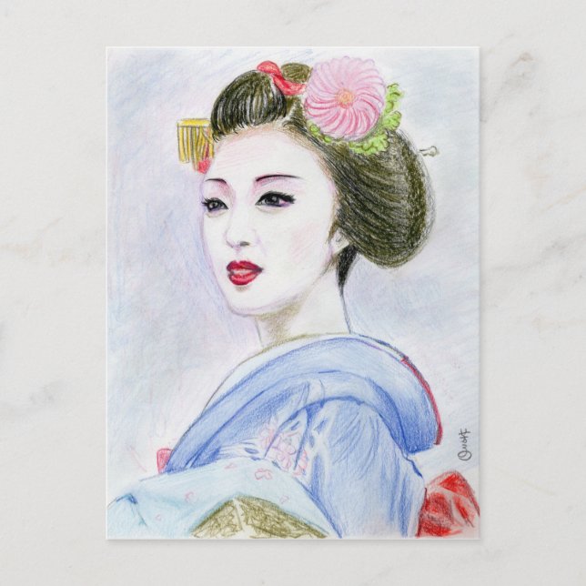 A MAIKO GIRL POSTKARTE (Vorderseite)