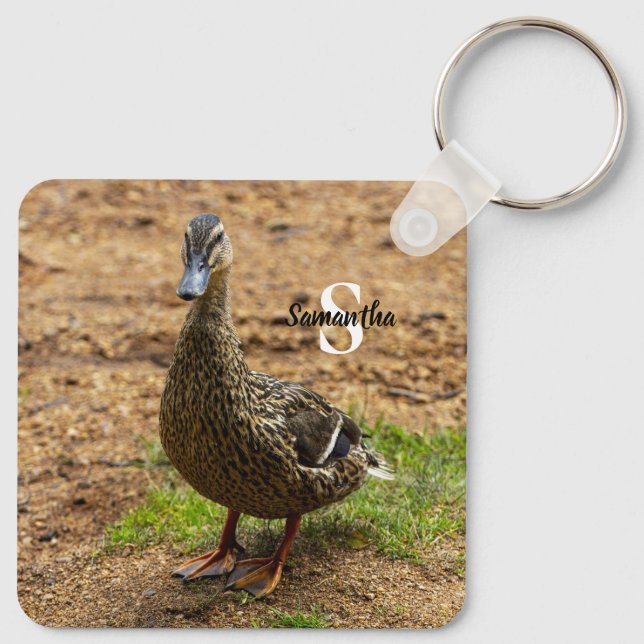 A Mallard Duck Keyring Schlüsselanhänger (Rückseite)