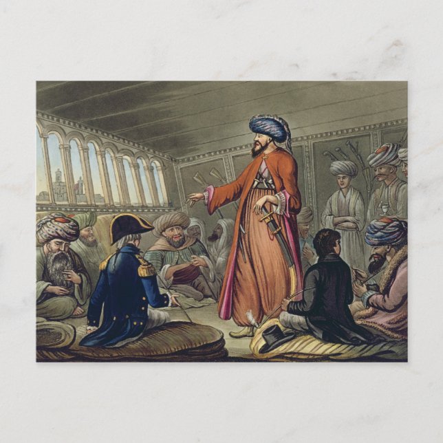 A Mameluke Delivering a Message von Mourad Bey, e Postkarte (Vorderseite)