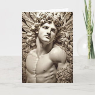 A Man of Marble Hot Guy Gay Themed Greetings Card Karte