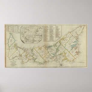 A Map of the Island of St John Poster