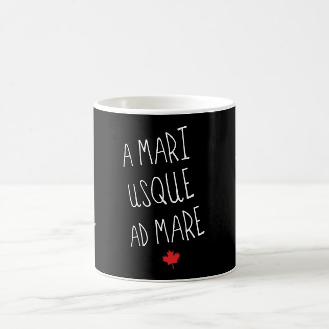 A Mari Usque Ad Mare Canadian Motto Kaffeetasse (Mittel)