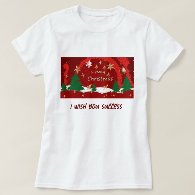 A Marry Chritsmas T Shirt niedlich (Design vorne)