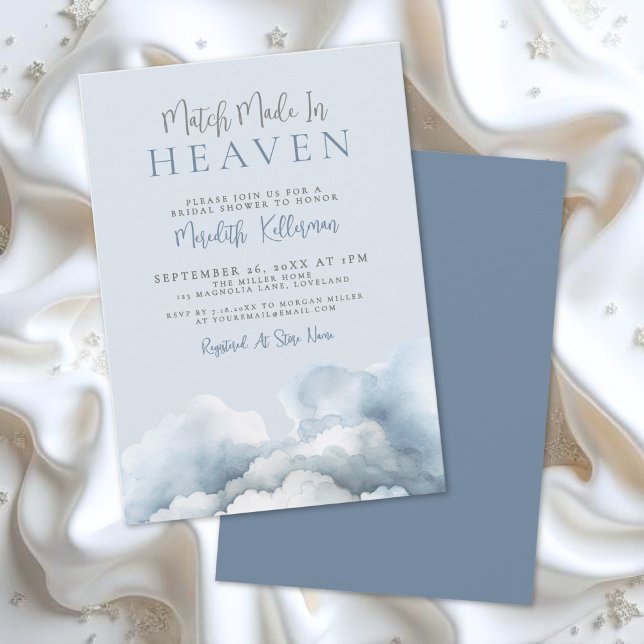A Match Made In Heaven Bridal Shower Einladung (A Match Made In Heaven Bridal Shower Invitation)