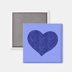 A-MAZE-HERZ (BLAU) MAGNET