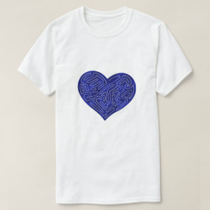 A-MAZE-HERZ (BLAU) T-Shirt