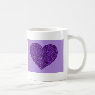 A-MAZE-HERZ (LILA) KAFFEETASSE