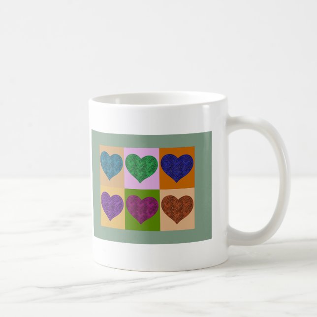 A-MAZE-HERZEN KAFFEETASSE (Rechts)