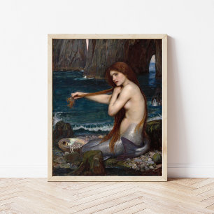 A Mermaid   John William Waterhouse Poster