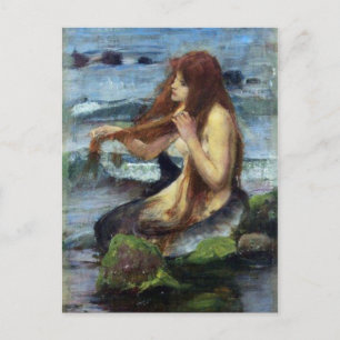 A Mermaid (Studie) Postkarte
