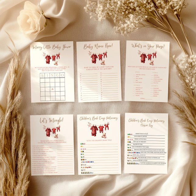 A Merry Little Baby Shower Baby Shower Game Poster (Von Creator hochgeladen)