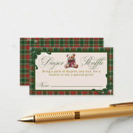 A Merry Little Baby Shower Teddy Bear Christmas Begleitkarte