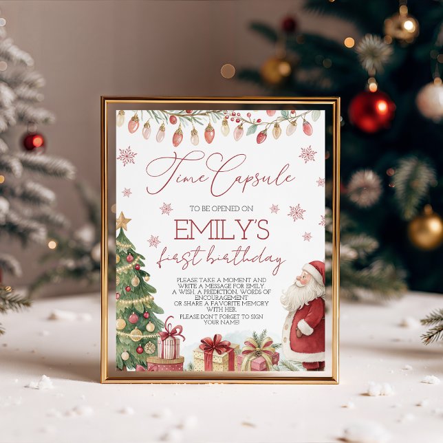 A Merry Little Birthday Time Capsule Sockelschild (Von Creator hochgeladen)