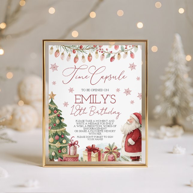 A Merry Little Birthday Time Capsule Sockelschild (Von Creator hochgeladen)